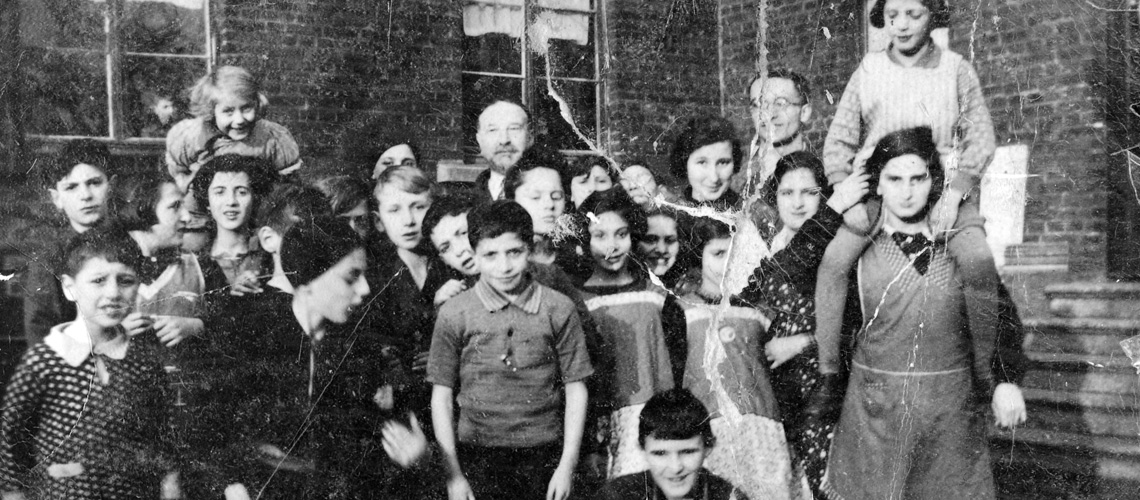 The children of the orphanage in Dinslaken together with the staff, Germany, 1935