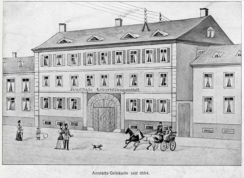 Drawing of the Jewish Teachers Seminary in Würzburg that was founded in 1884