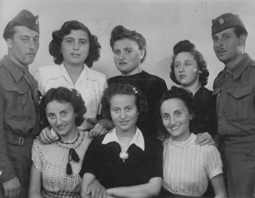 The two soldiers who smuggled Gabriele and her sisters out of Theresienstadt, which was on lockdown due to a typhus epidemic.