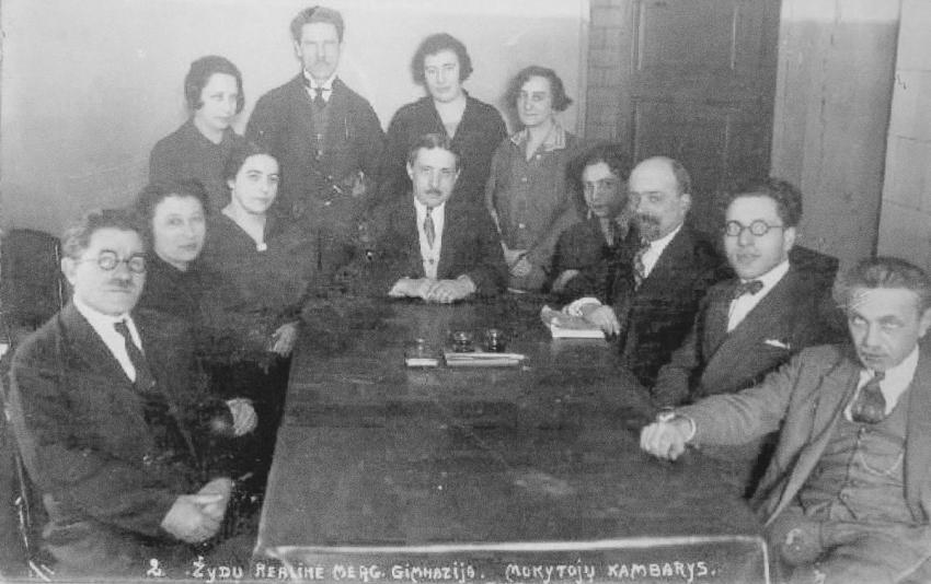The teaching staff at the Real (&quot;Reali&quot;) Gymnasium in Kovno 