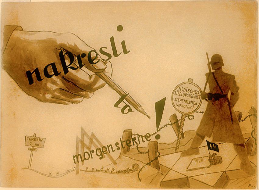 ארנסט מורגן (מורגנשטרן) (1910–1995), "צייר את זה, מורגנשטרן!", גטו טרזין, 1943