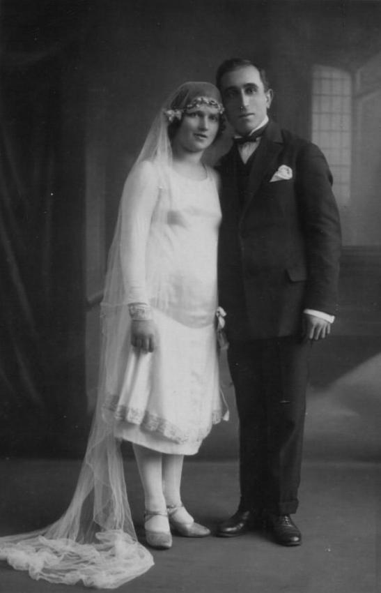 David and Ita Vigder on their wedding day. Paris, 1926