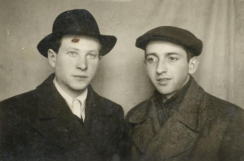 Israel Sheiner (right), postwar