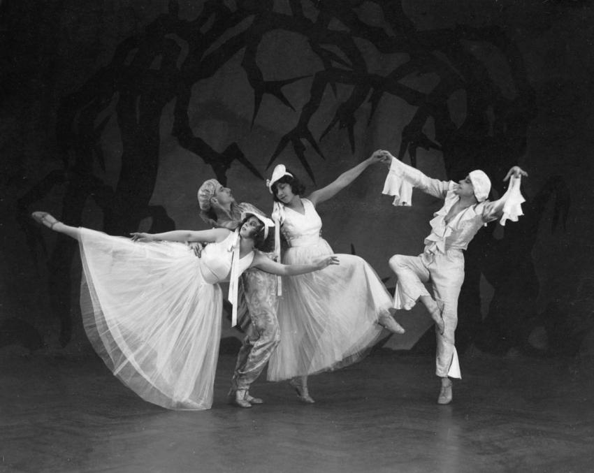 Würzburg, 1928. A ballet at the municipal theater in Würzburg.