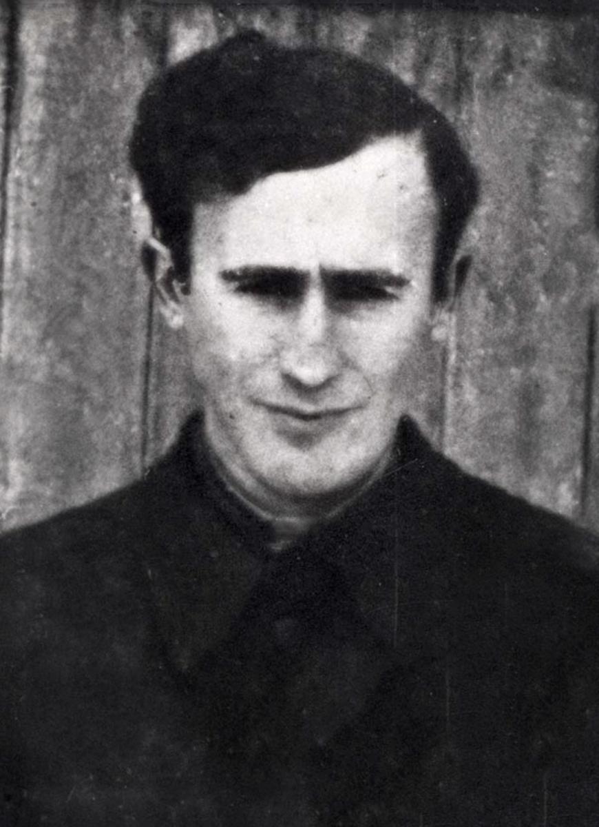 Partisan David Farfel in 1944, after the liberation of Nieśwież and the surrounding areas by the Red Army