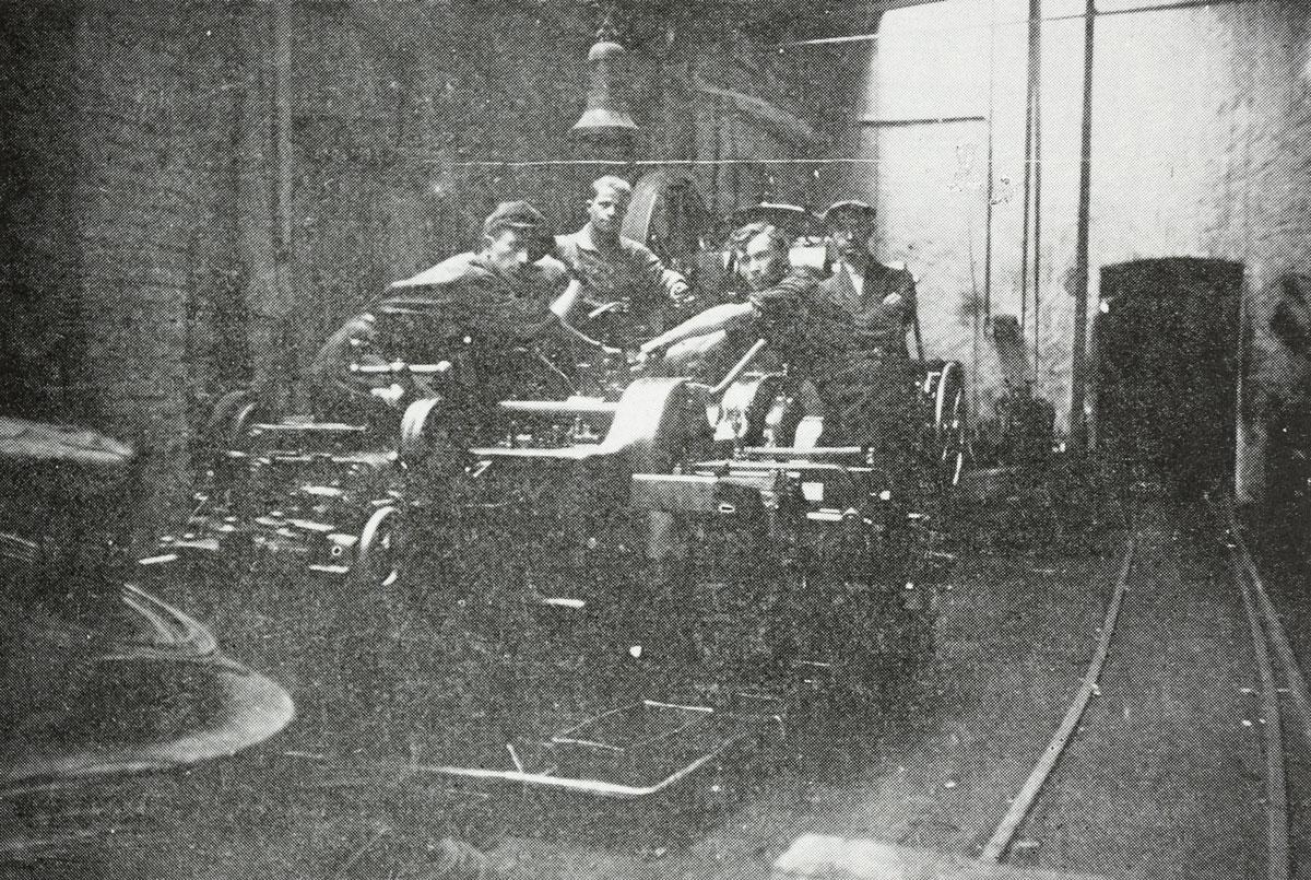 A group of Jewish and Christian workers at the &quot;Klein&quot; factory in Dąbrowa Górnicza before World War II