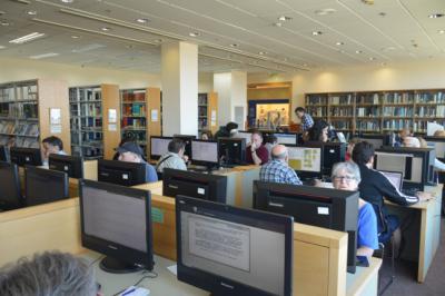 A Reading Room in the Archives and Library Building