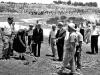 Gertruda Babilińska plants a tree in the Avenue of the Righteous, June 1962