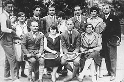 Kaba, Magyarország, 1927, a tenisz csapat tagjai