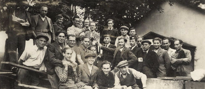 Banská Bystrica, Slovakia, September 1939. Forced labor companies in the Sixth Slovak Brigade