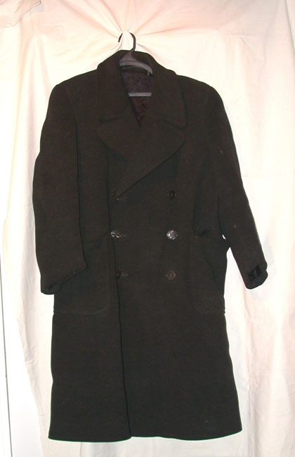 Coat that Moshe Shami sewed in the winter of 1943 when rumors began regarding the deportation of Jews