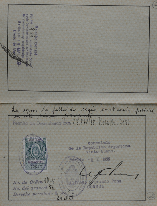 Aron and Minna Zack's Passport | The November Pogrom, 1938