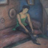 Bob Denneboom. Portrait of Roza Vos-Rijksman, painted in hiding