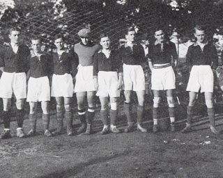 1920's, L.F.L.S. football team. Danielius Žilevičius is second from the left