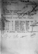 A list of prisoners who underwent periodic medical examinations in the Waffen SS clinic in Günthergrube – a sub-camp of Auschwitz on the 15th of September 1944. The final name on the list is Aron Schelvis