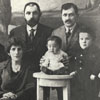 Herslik Banet, Albert's father, with his children.